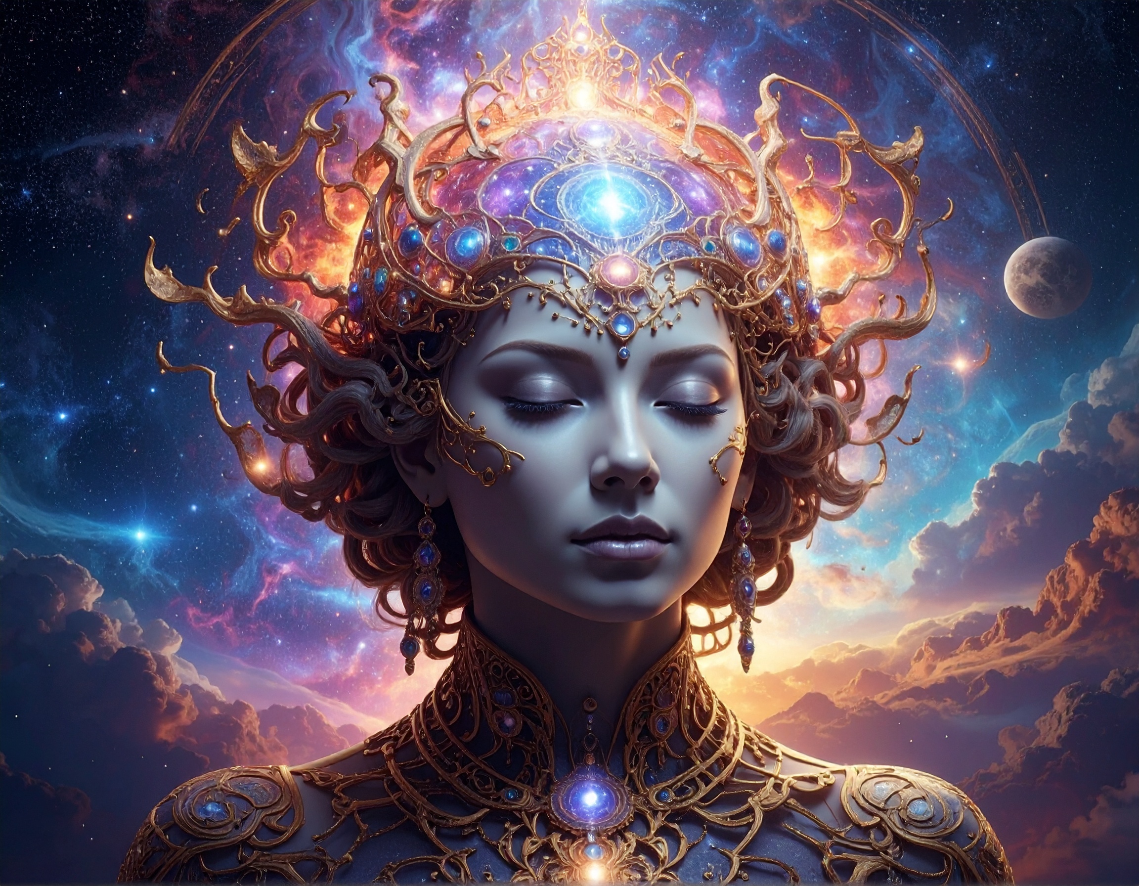 An abstract image of a mind with glowing connections, representing telepathy and mind reading.